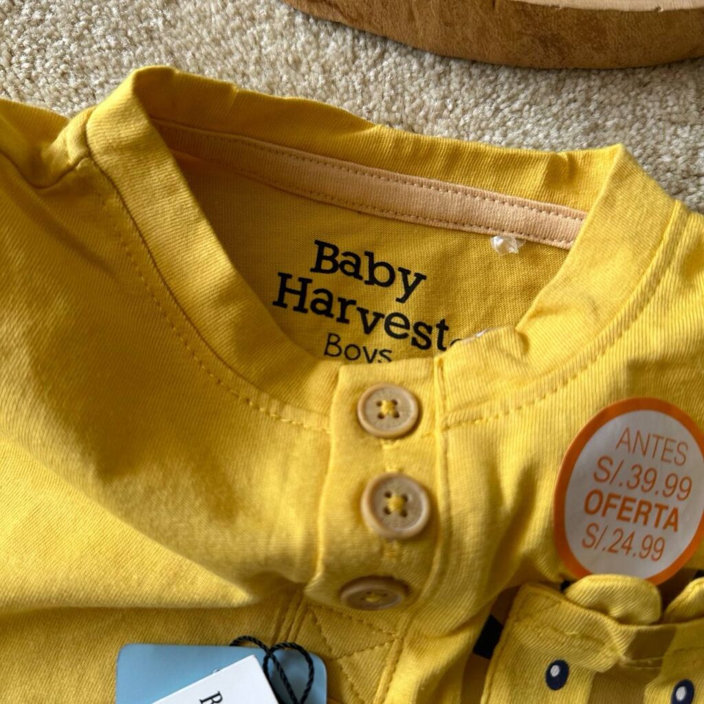 تیشرت baby harvest زرد