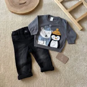 سِت H&M پنگوئن و خرس قطبی & جین ذغالی