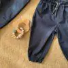 شلوار اسلش سورمه ای  so cute