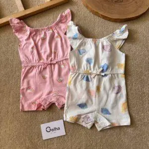 رامپر دخترونه Primark رنگین کمان صورتی