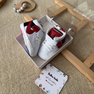 پاپوش نایکی ساقدار سفید قرمز