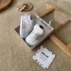 پاپوش ادیداس سفید خط صورتی