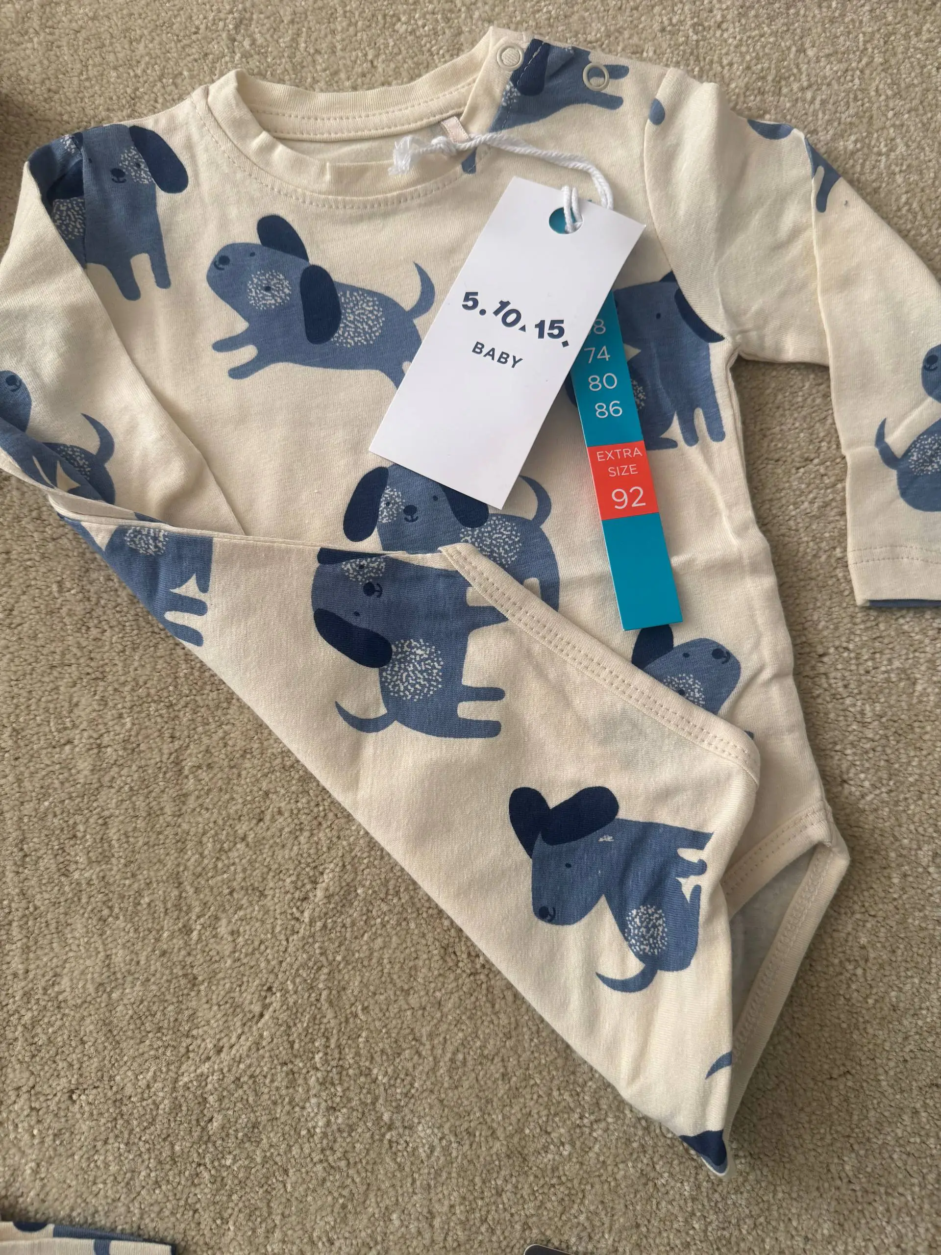 بادی آستین بلند هاپو baby