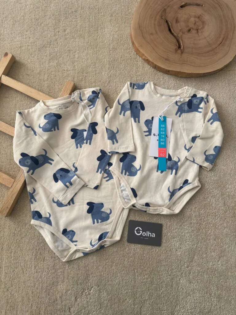 بادی آستین بلند هاپو baby